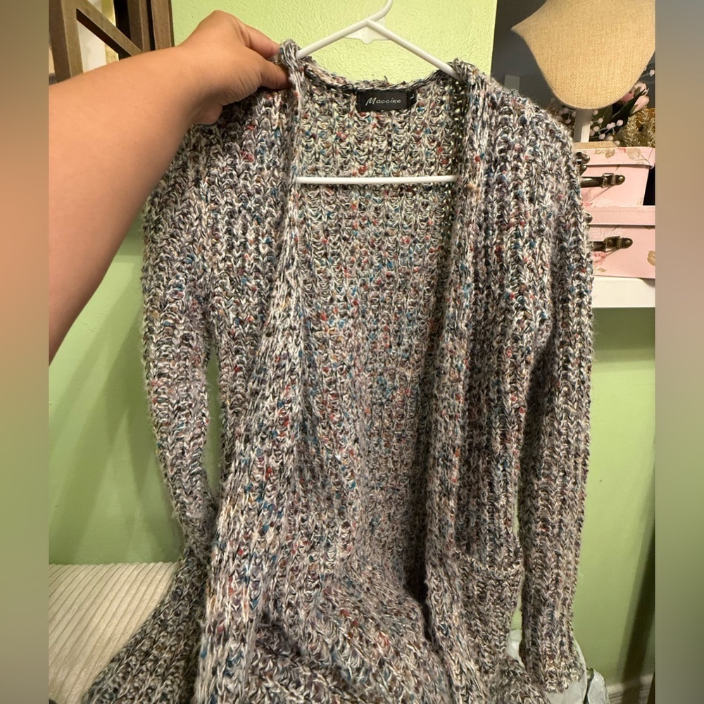 Maccine Multicolor Knit Cardigan